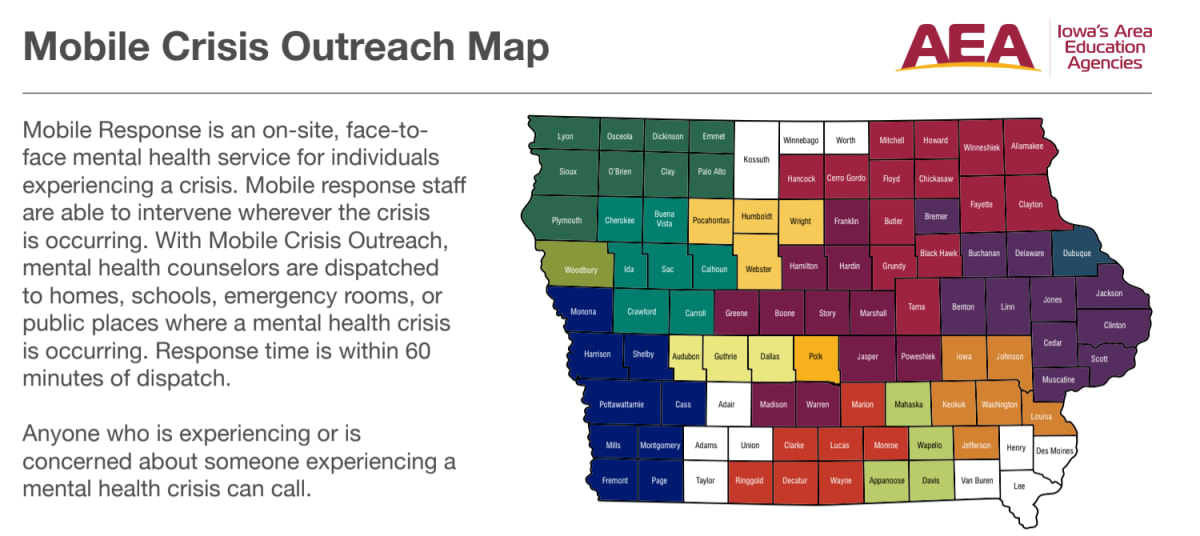 mobile crisis outreach map