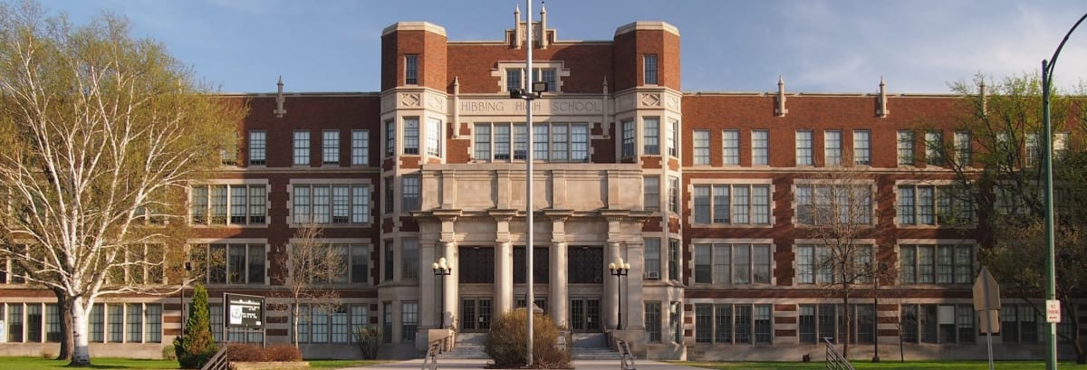 Hibbing High School Front of Building