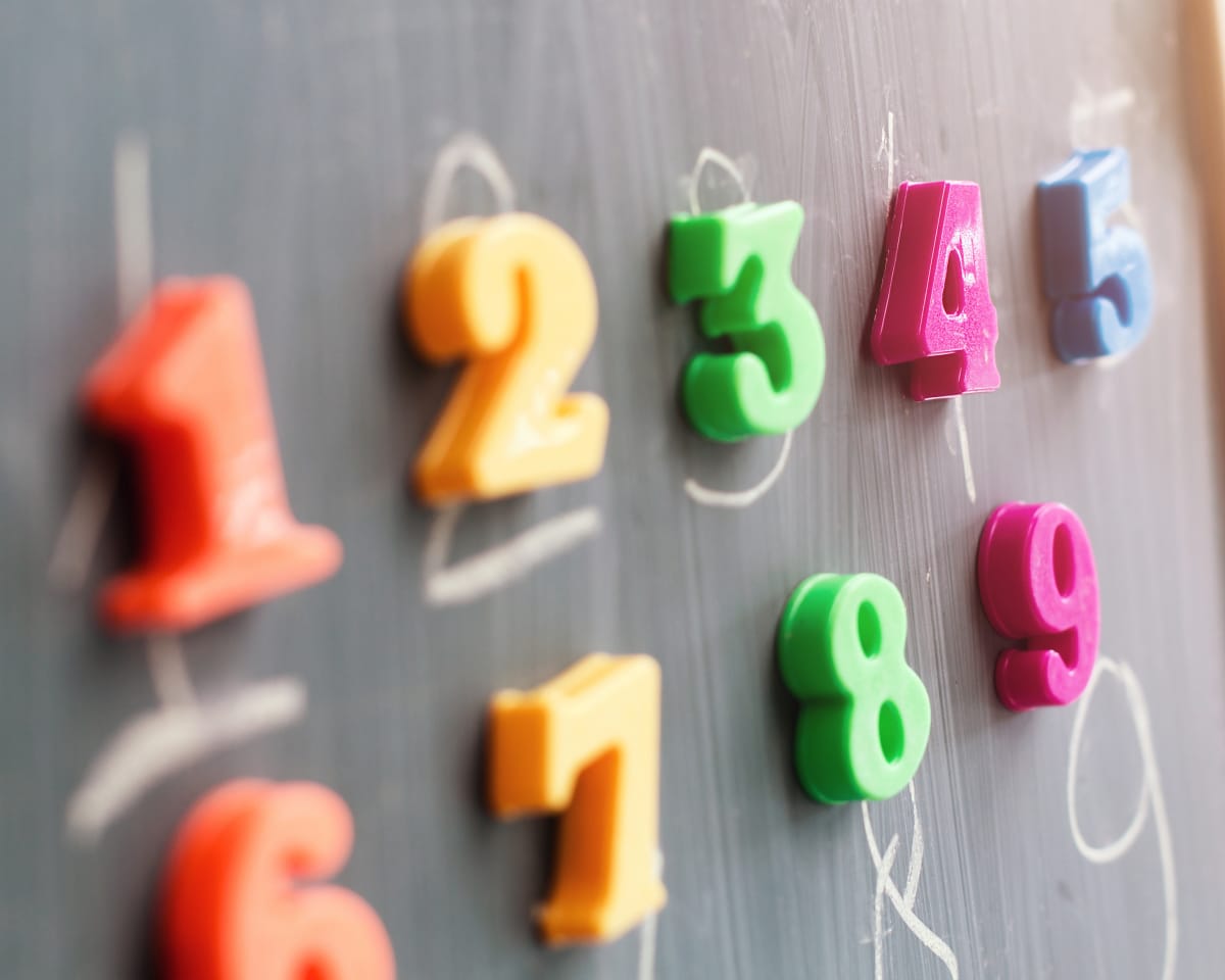Numbers on Chalkboard