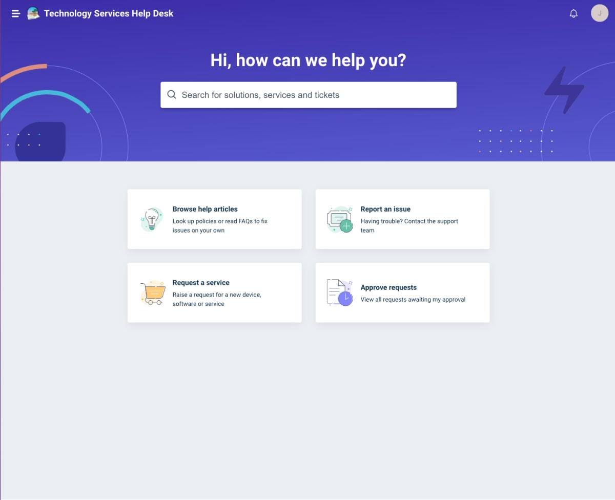 Screenshot of the tech support app website, showcasing its user interface and available support features.