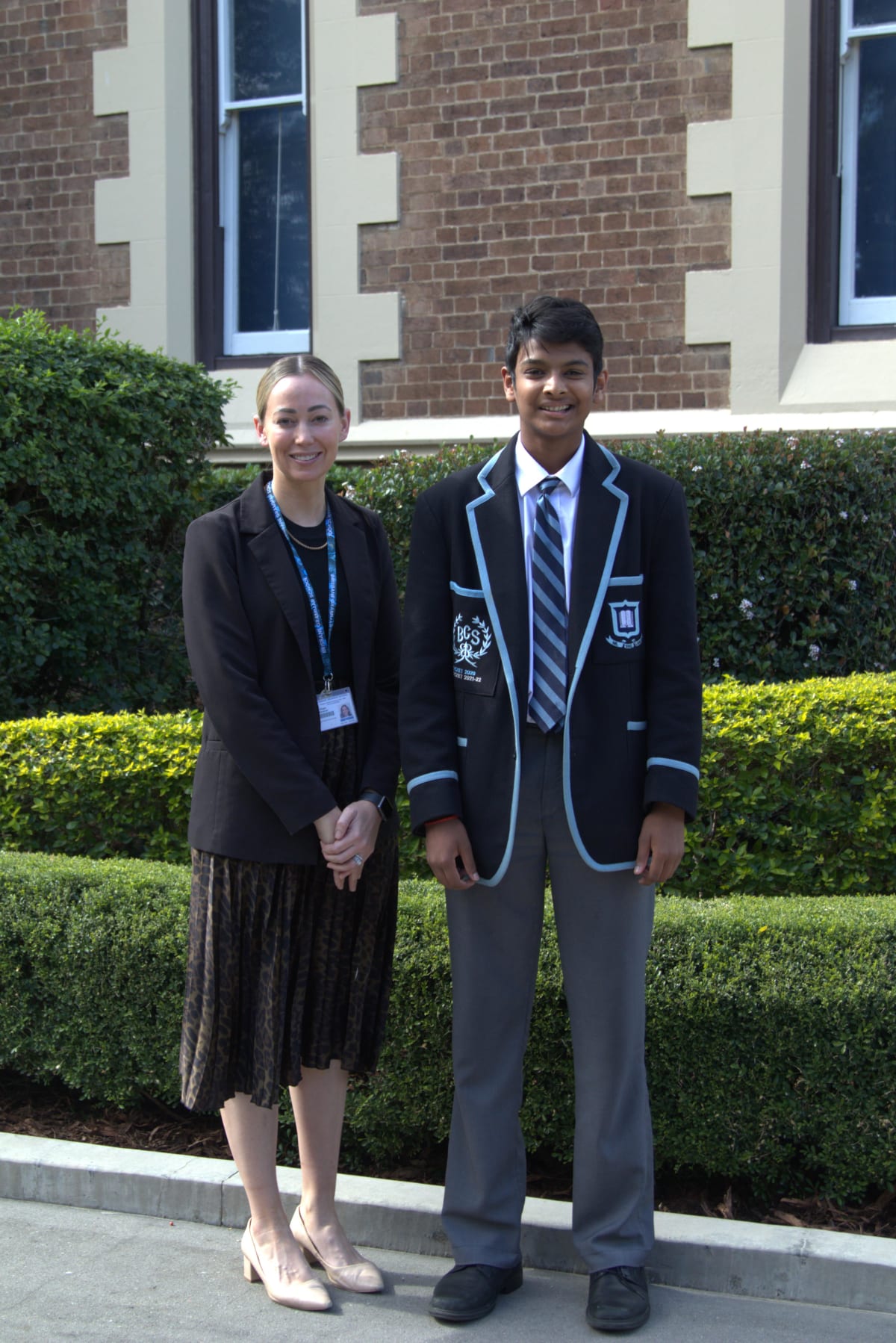 Vishnu Kangatharan and Mrs Megan Marshall