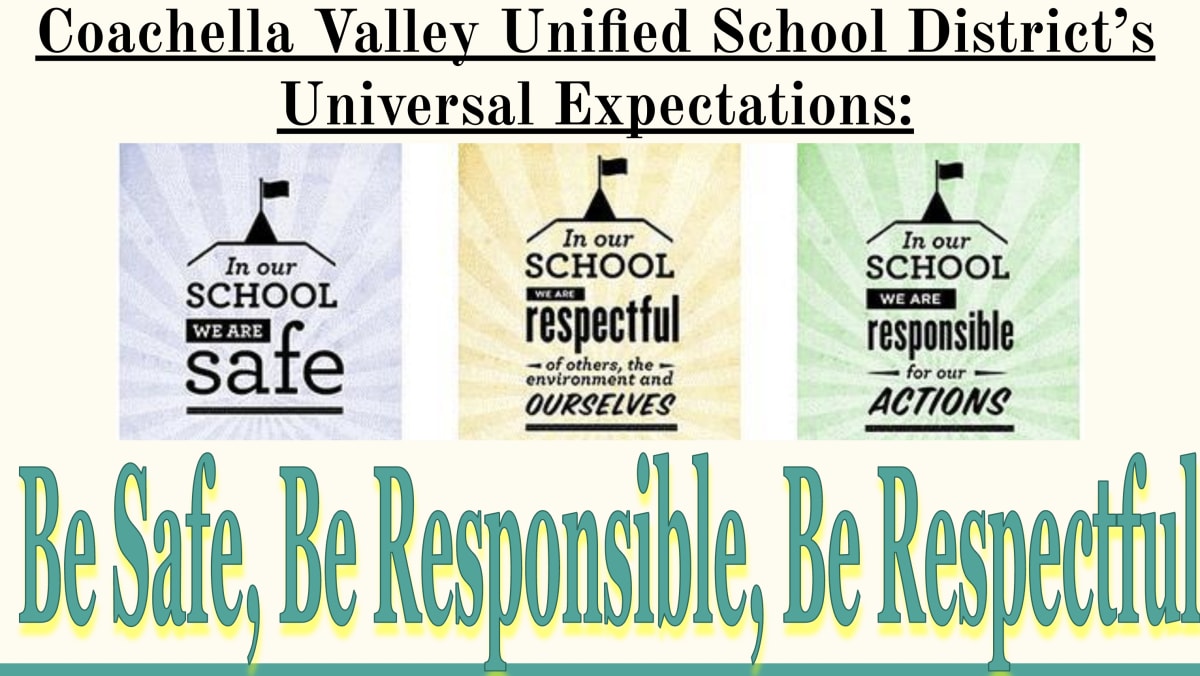 CVUSD Universal Expectations PBIS