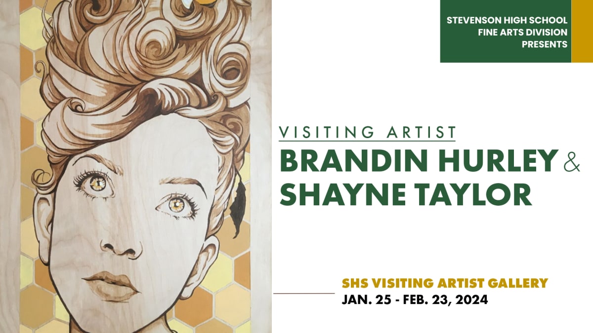 event banner for Visiting Artist Series featuring Brandin Hurley and Shayne Taylor