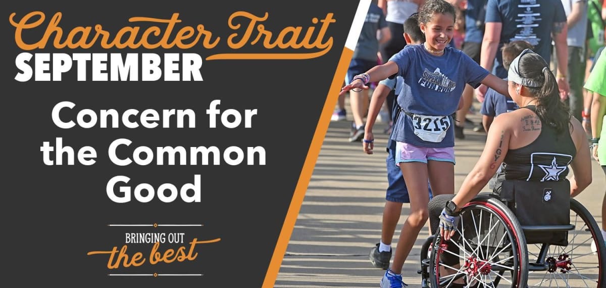 character trait for September is concern for the common good