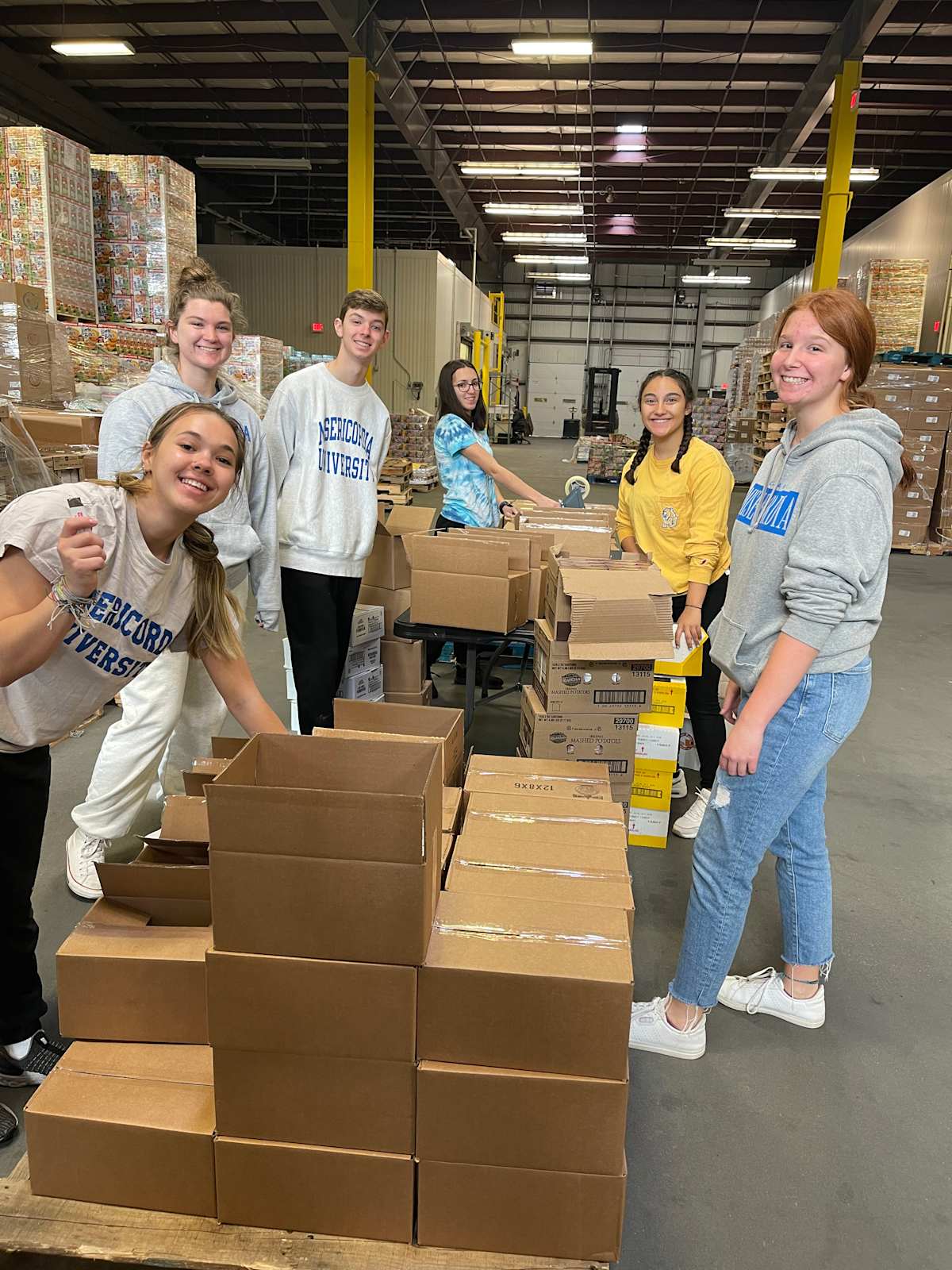 Misericordia University students participating in community outreach