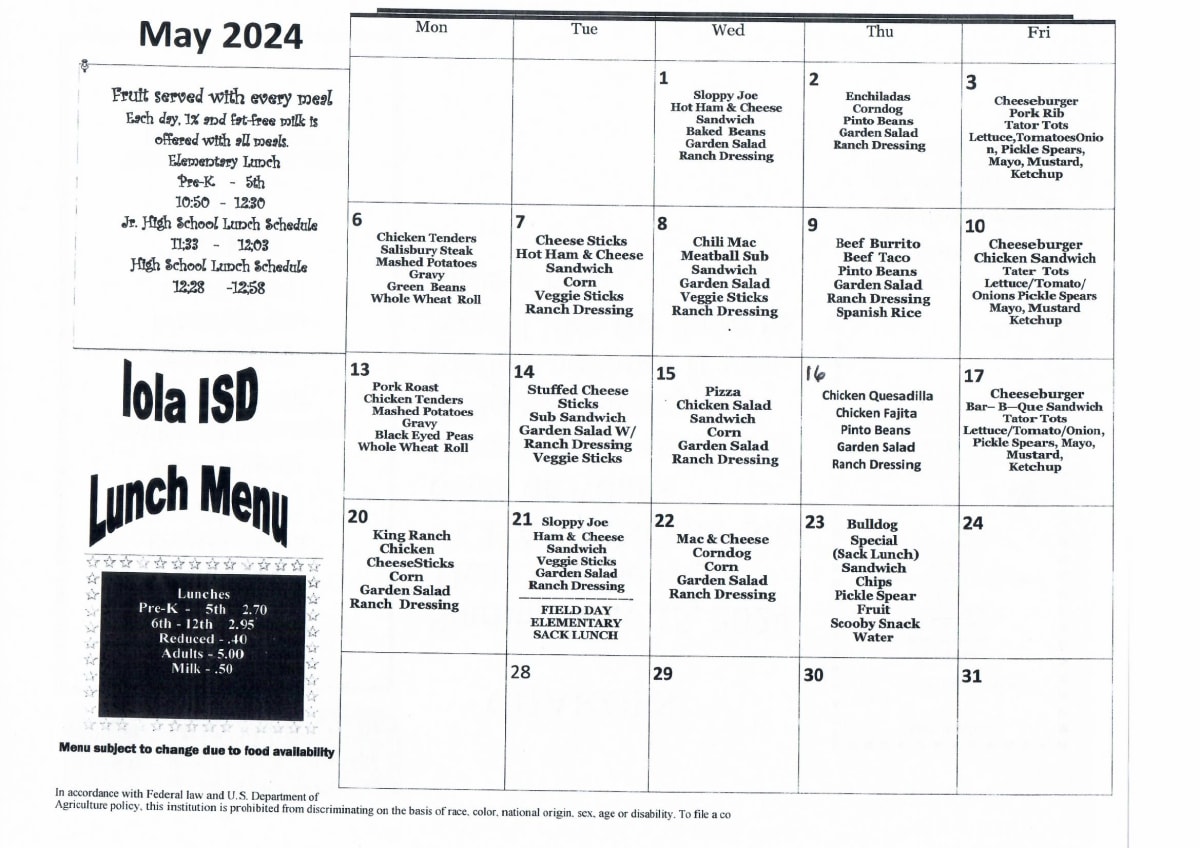 News Events Iola ISD