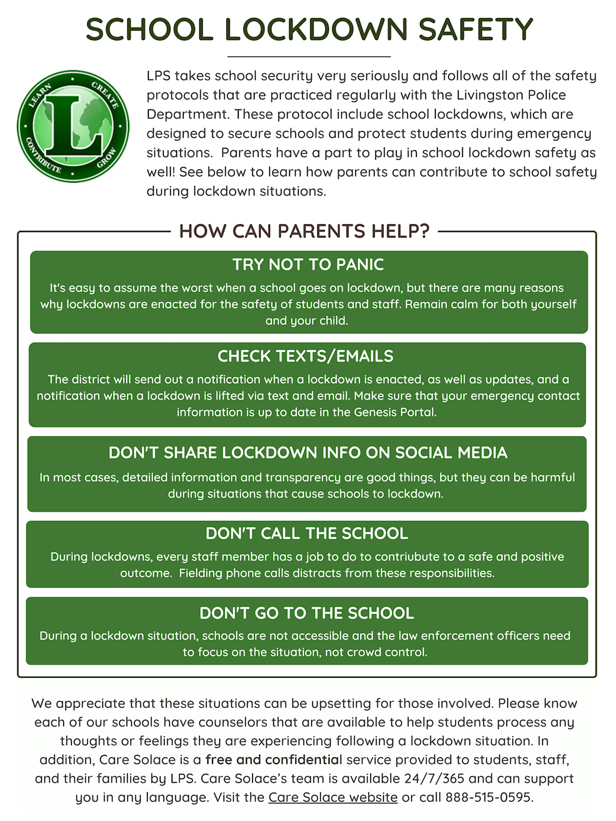 First page of the PDF file: School_Lockdown_Safety