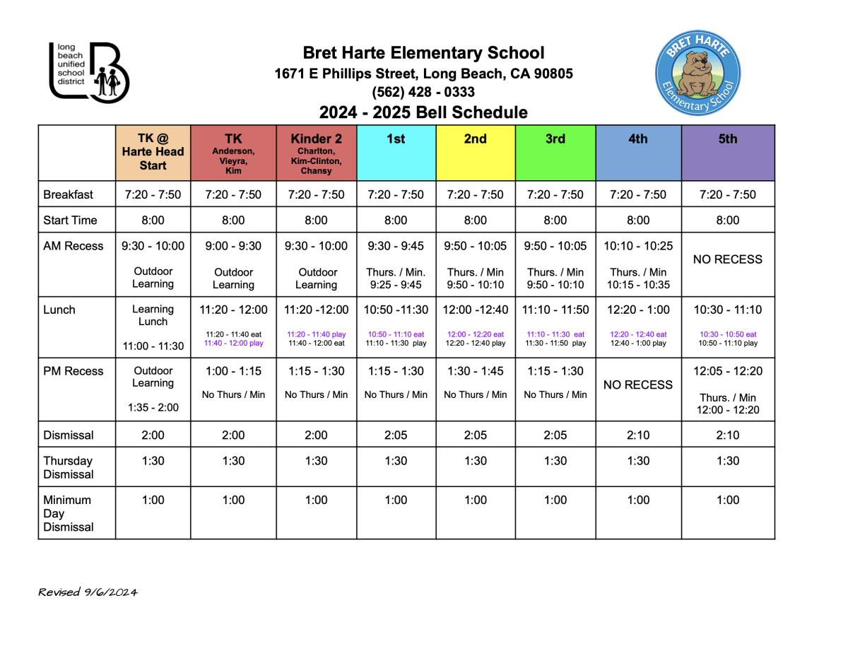 bell-schedule-bret-harte-elementary-school