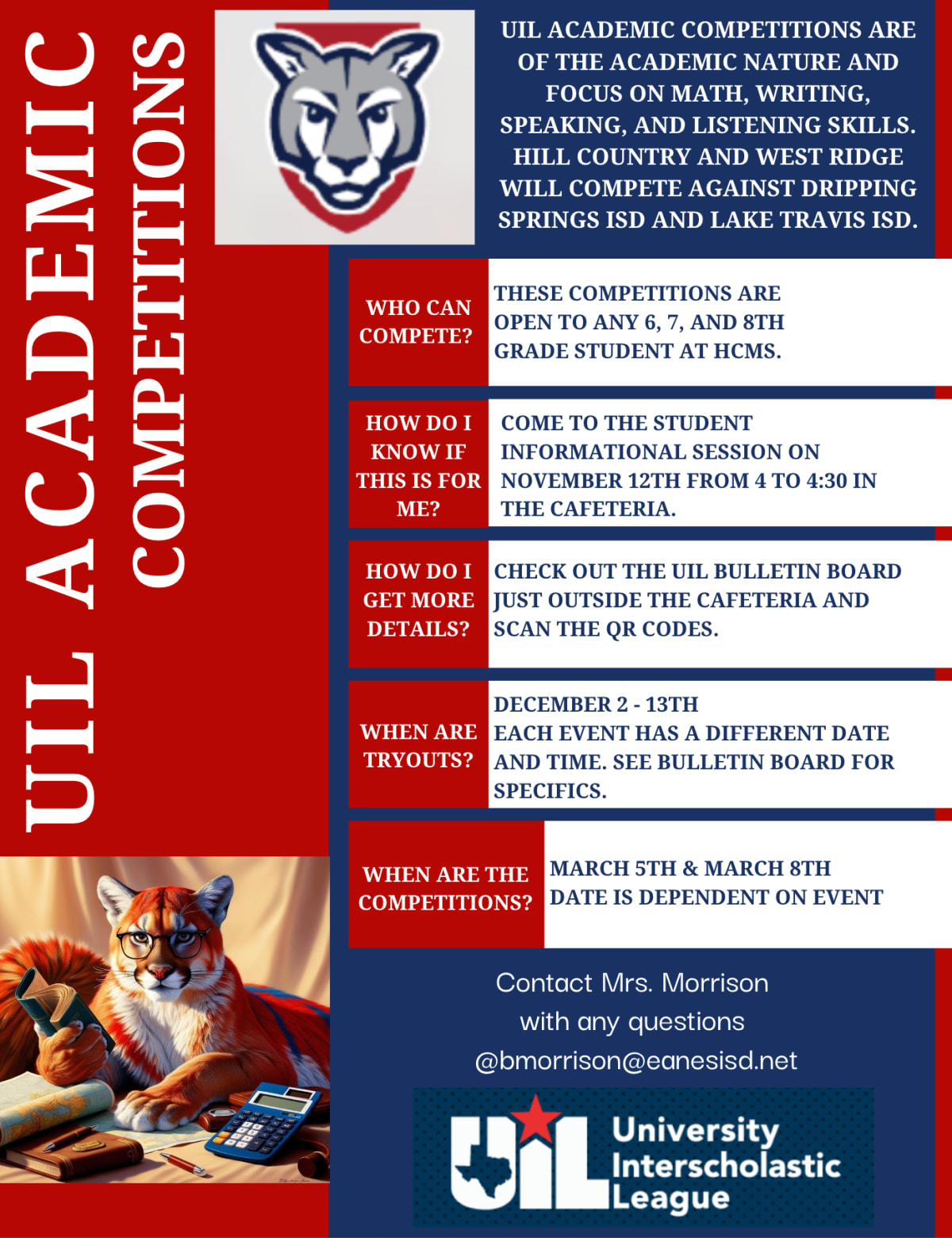 Hill Country Middle School - An Eanes ISD middle school (Grades 6-8 ...