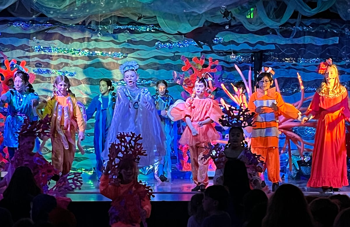 Stanley students performing in the 5th grade musical