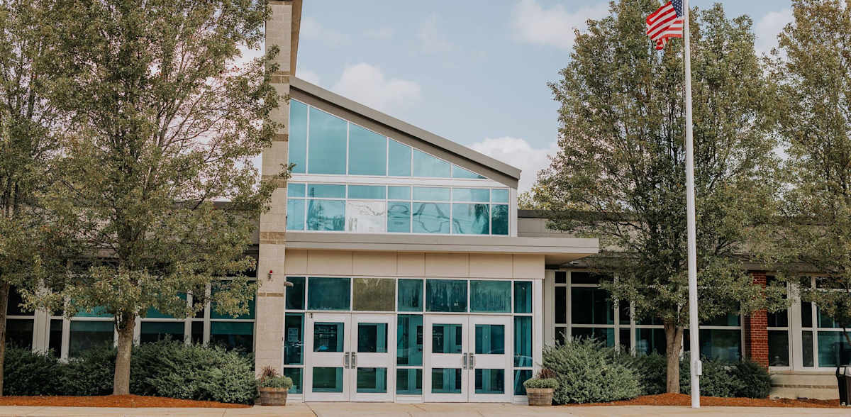 Greater Lawrence Technical School front entrance building
