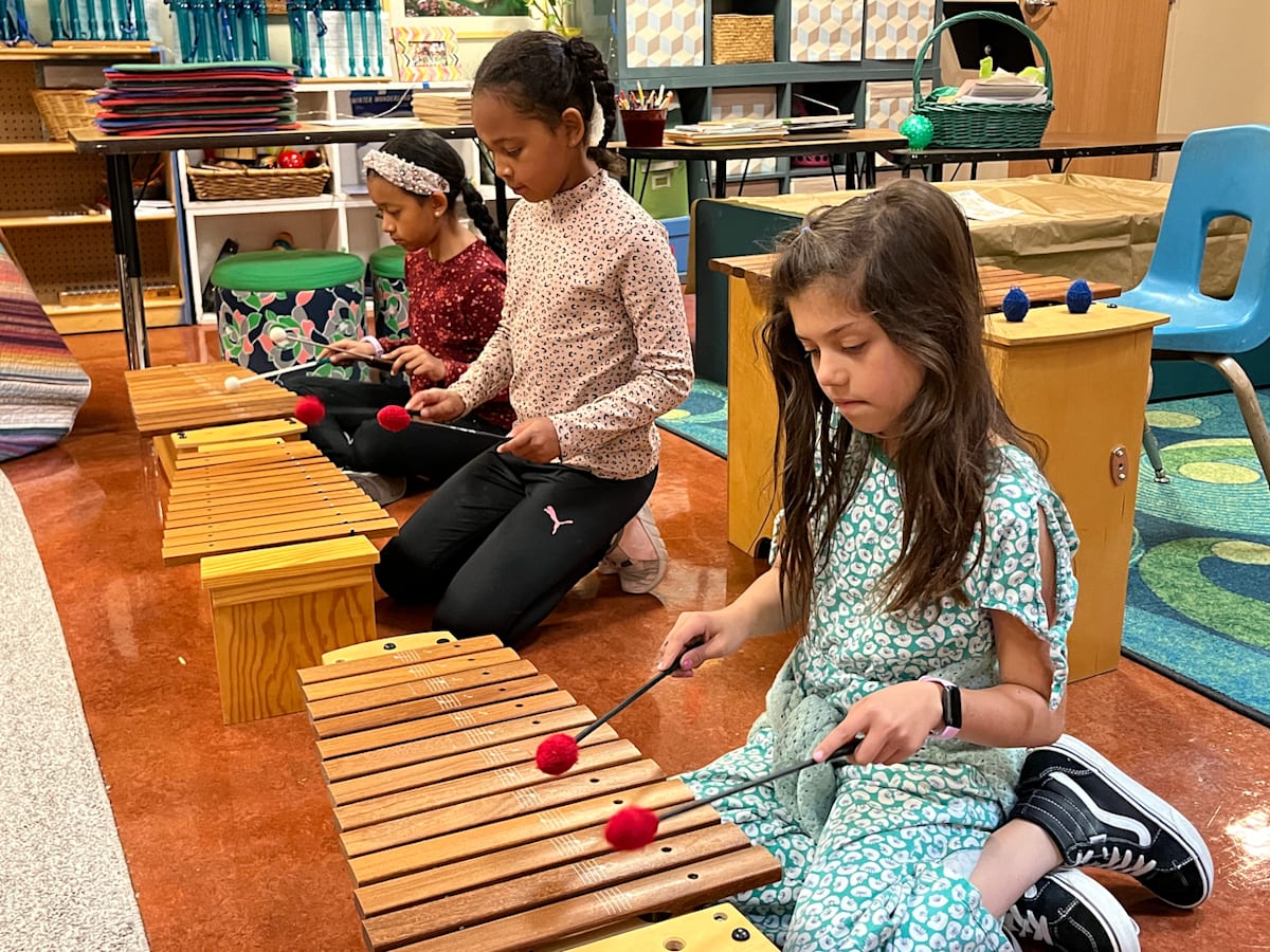 Stanley students playing instruments together