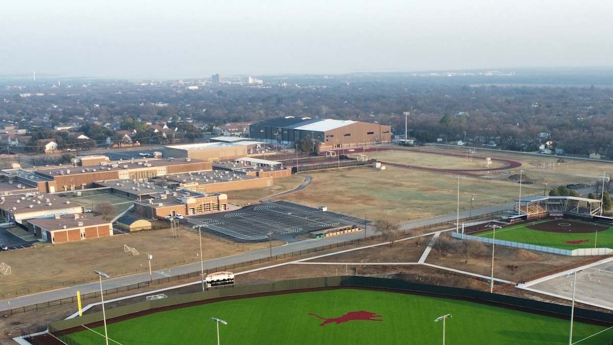 MPAC building drone view
