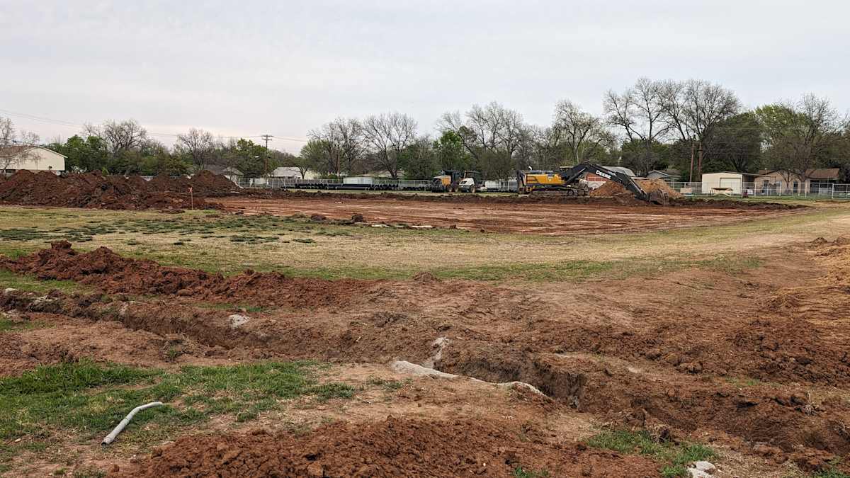Construction site progress on April 1, 2024