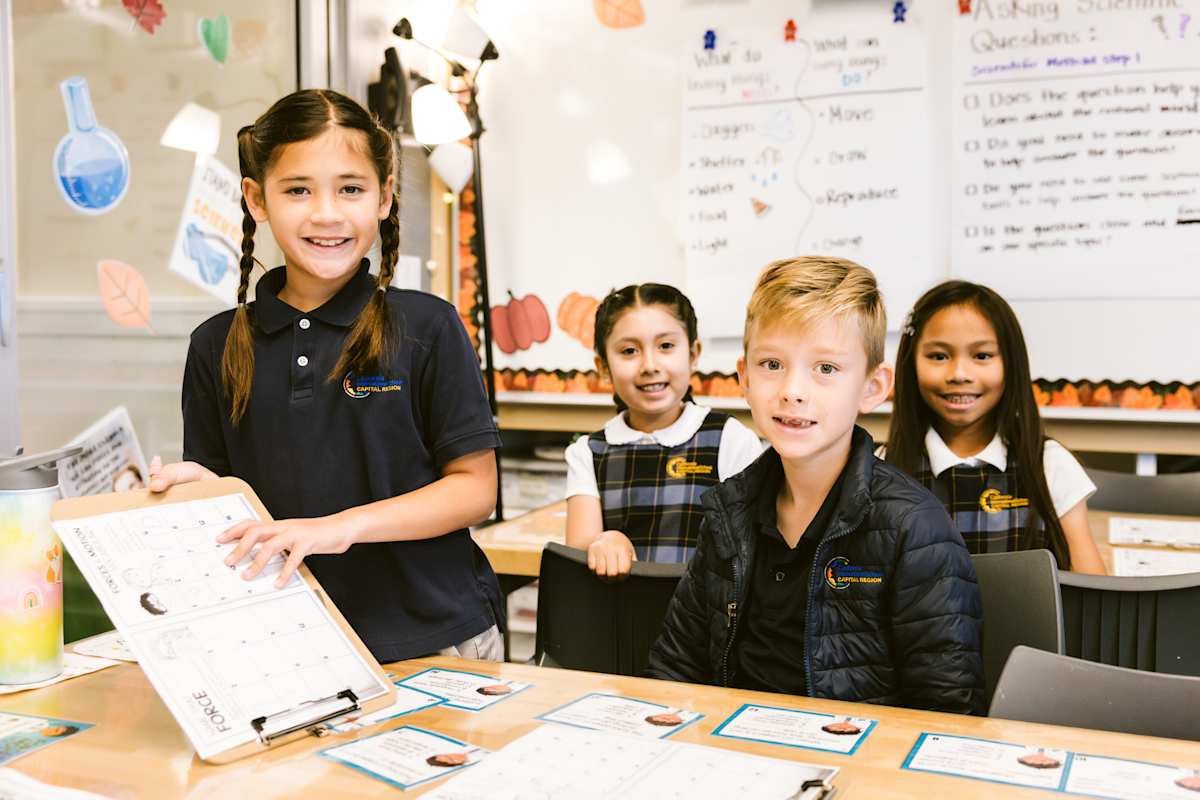 children in a classroom