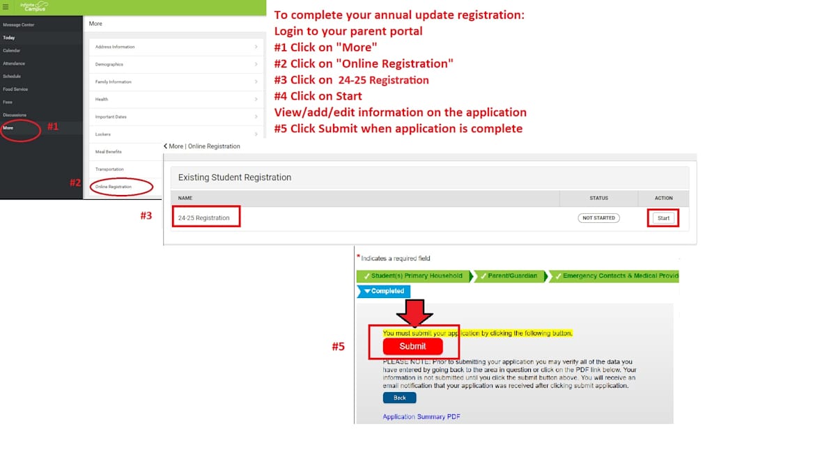 How to complete the Annual Update / Registration