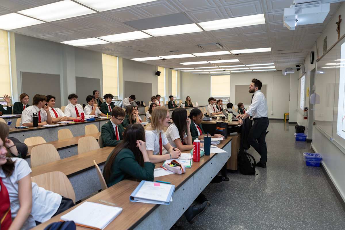 Senior School students in classroom.