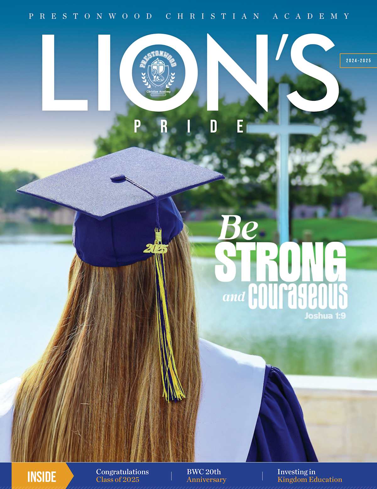 Cover of the latest Lion’s Pride magazine from Prestonwood Christian Academy