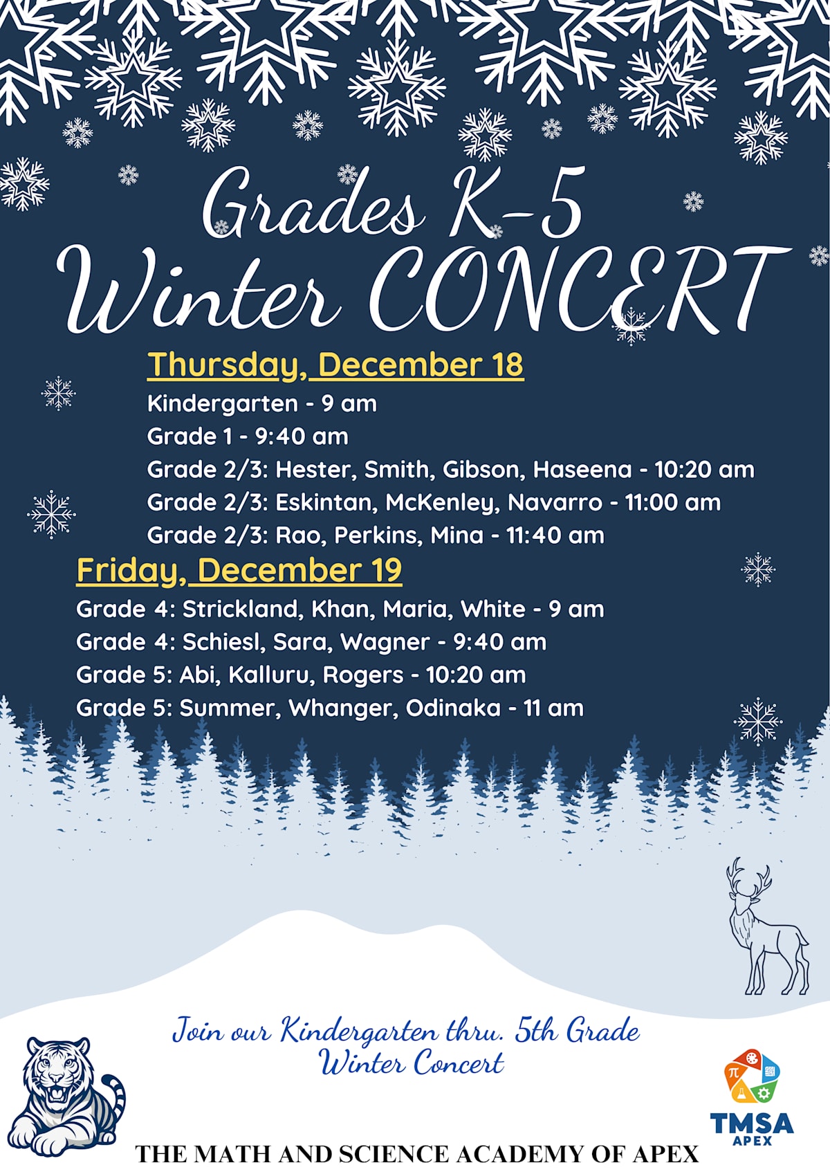 Winter Concert Flyer