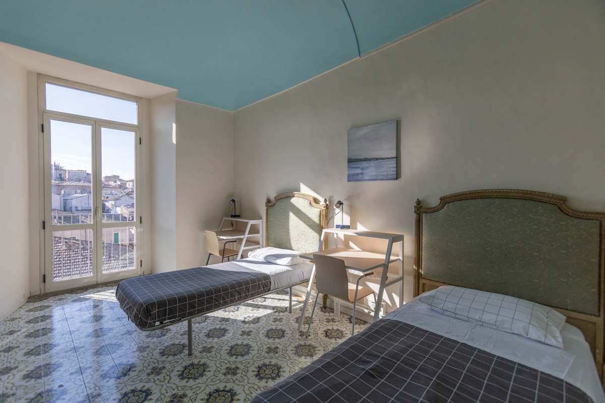A bright double room with views across Lanciano