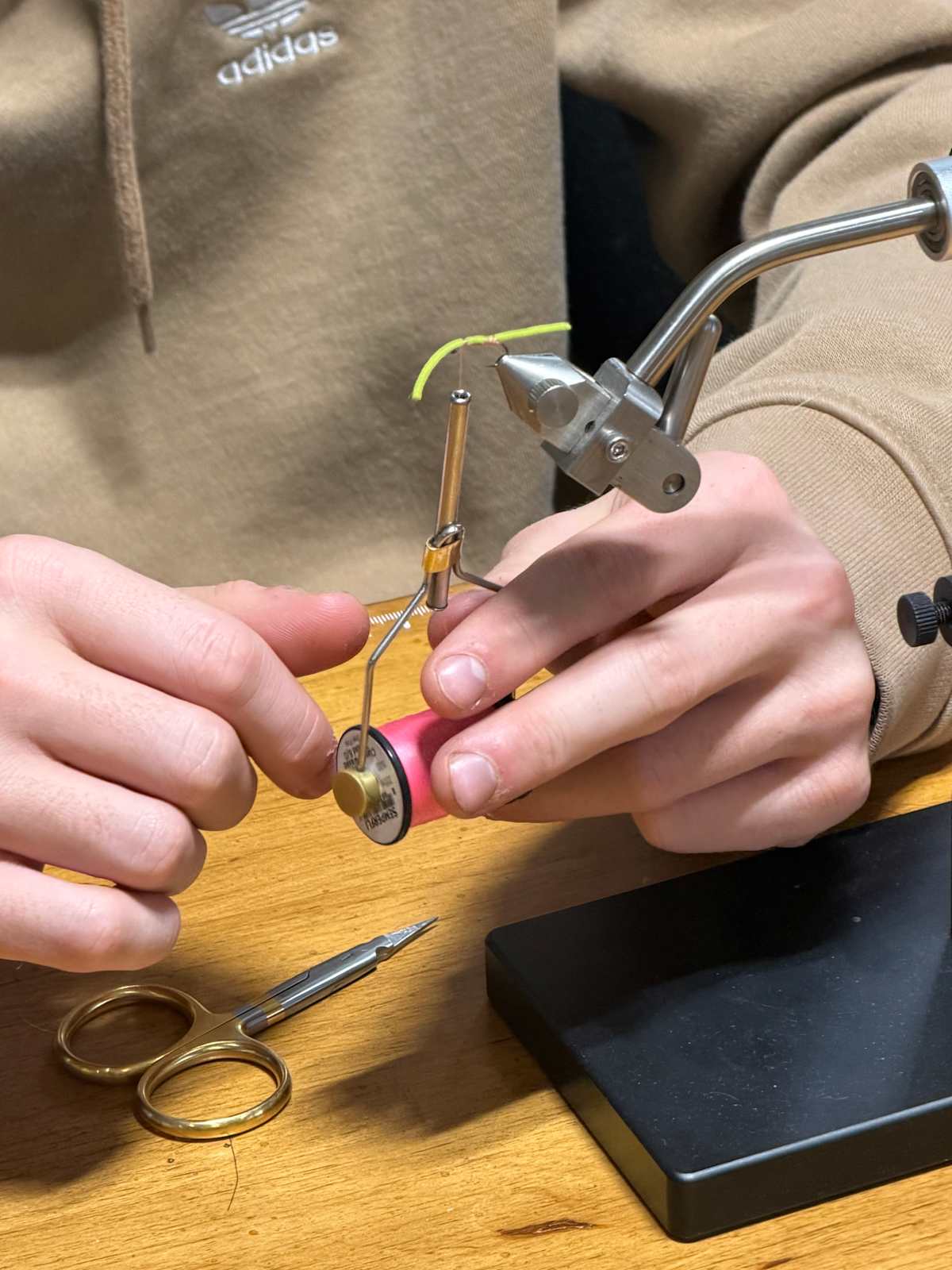 TFS Fly Fishing Club Learns the Art of Fly Tying at Soque River Outfitters