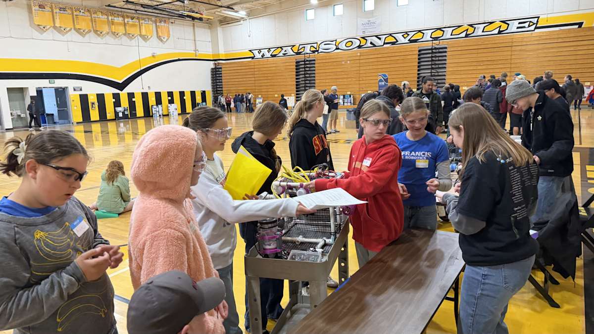 St. Francis Robotics team competing