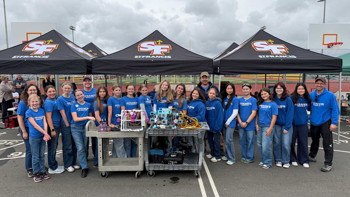 St. Francis Navigator Robotics team group photo