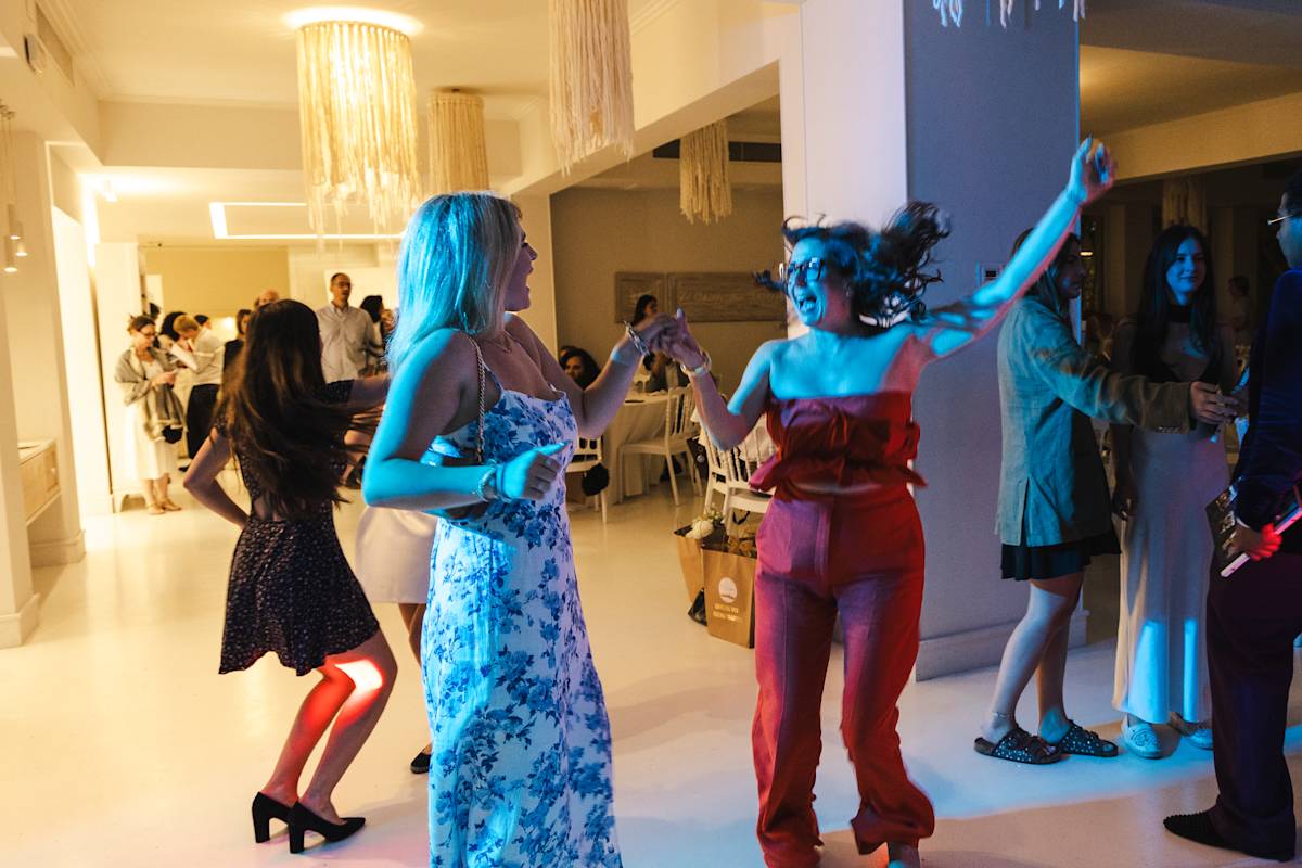 Students dancing late into the evening
