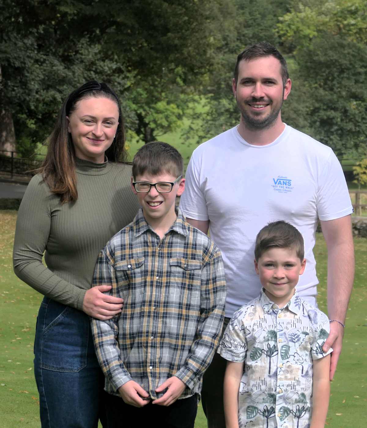 Mrs Emily Thompson and her family