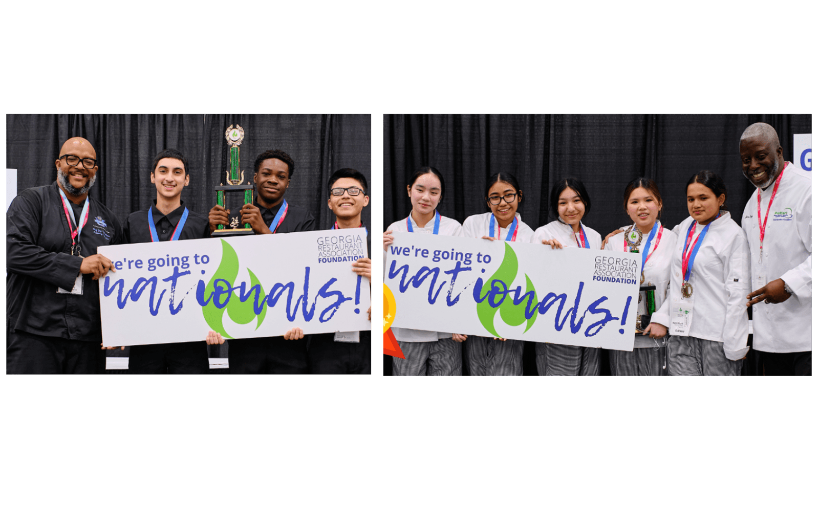 Berkmar HS Culinary students and Meadowcreek HS’s Culinary Management team earned top honors during the Georgia ProStart State Invitational competition