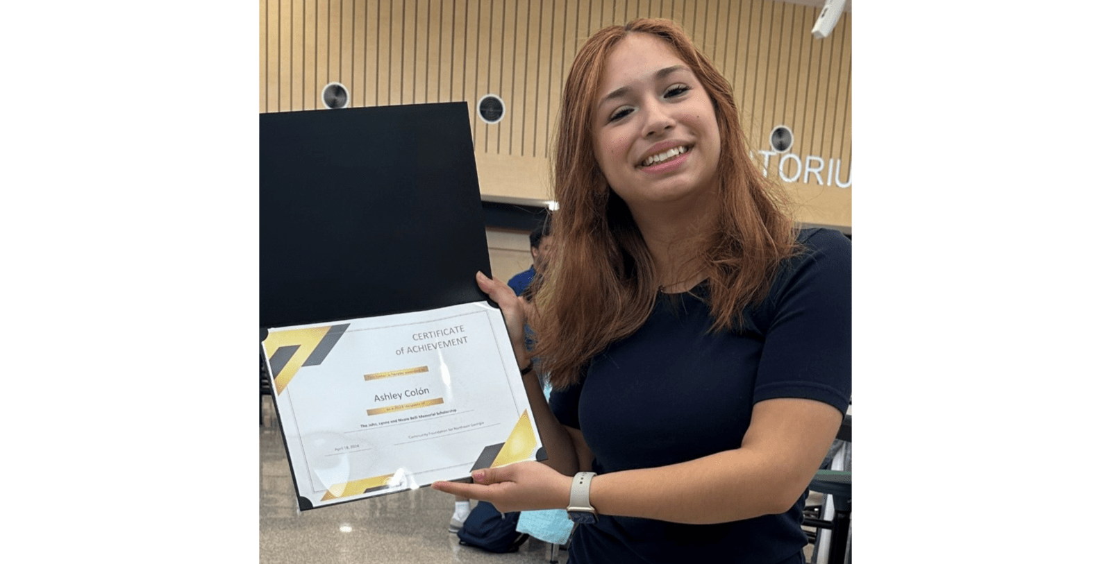 Ashley Colon award photo