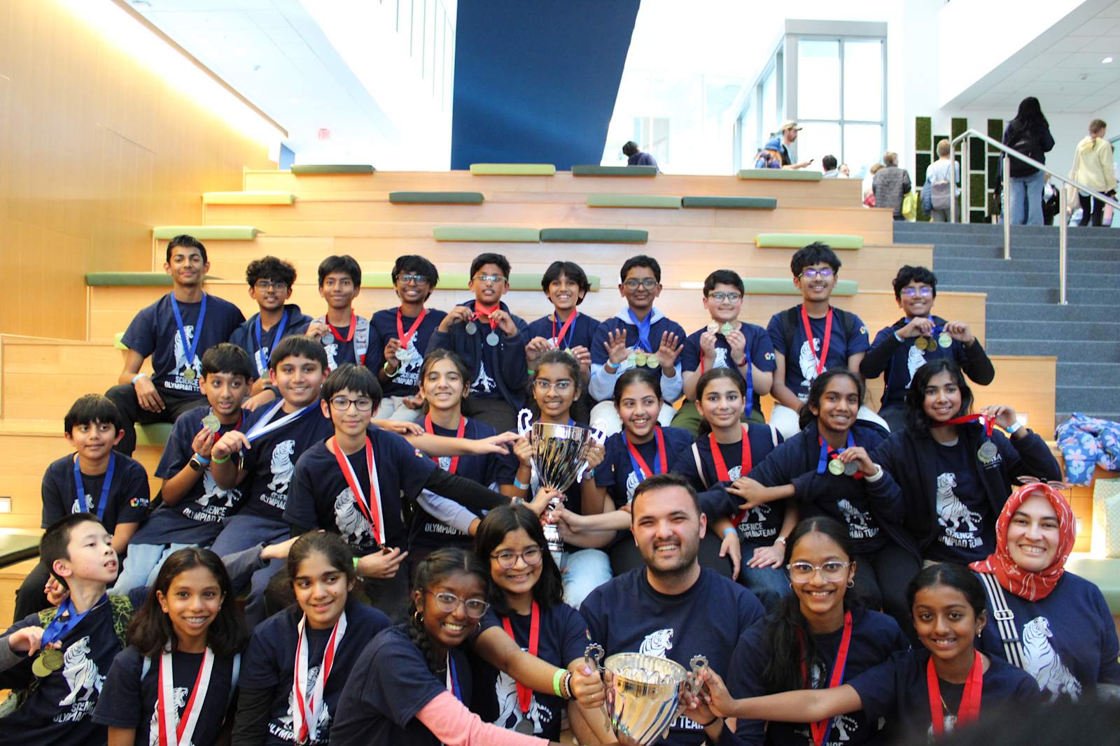 TMSA Science Olympiad Students with Medals