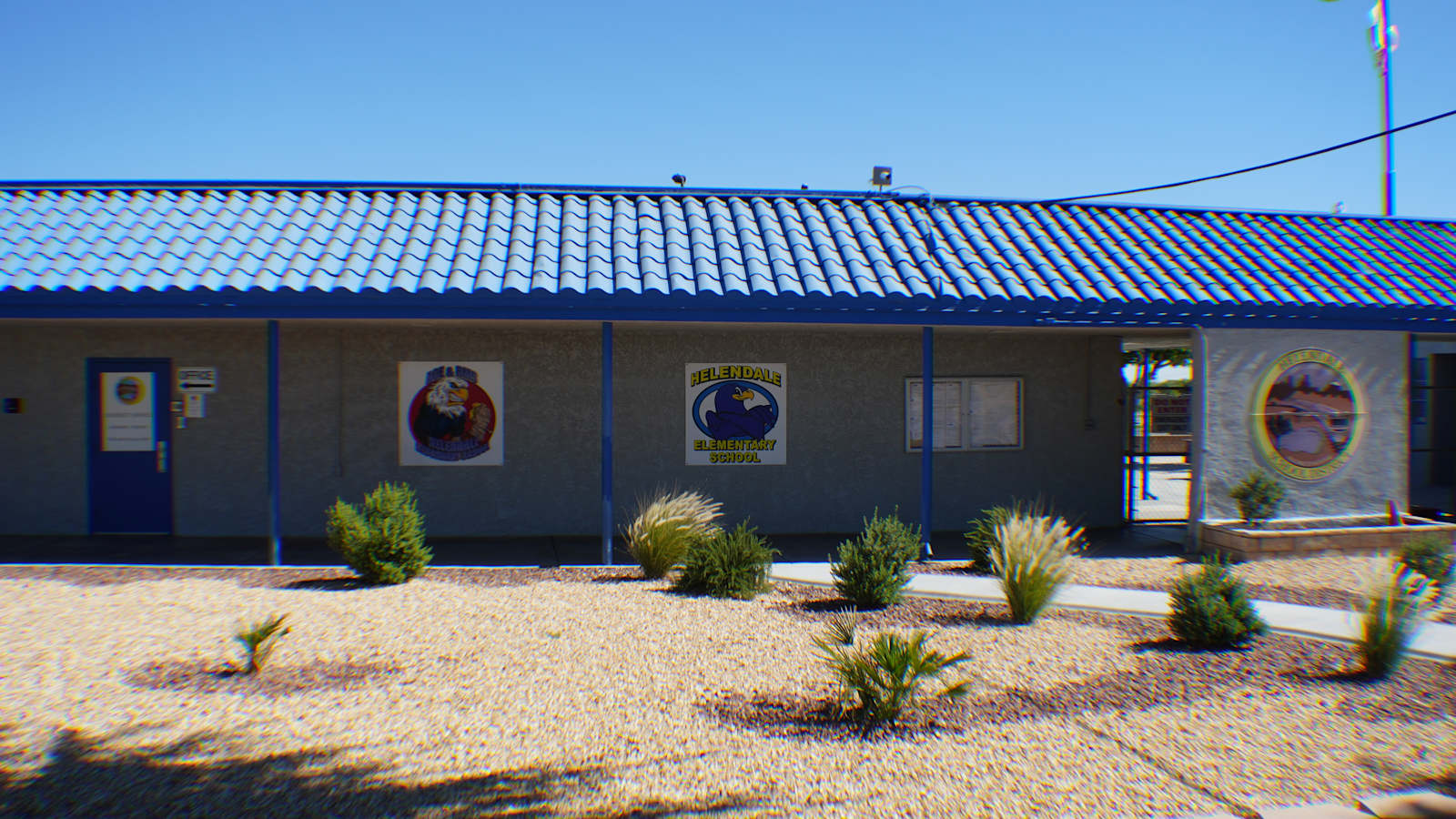 Helendale School District campus in the high desert