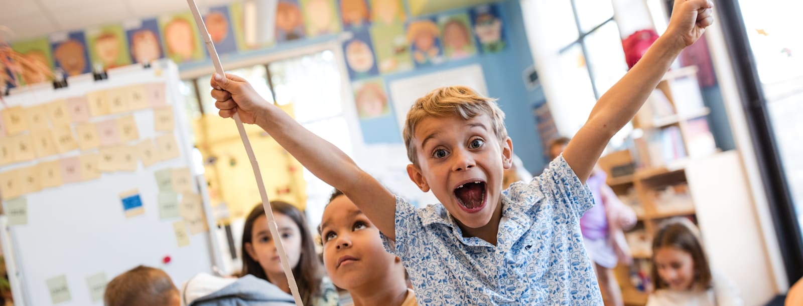 Stanley British Primary School students learning together in Denver