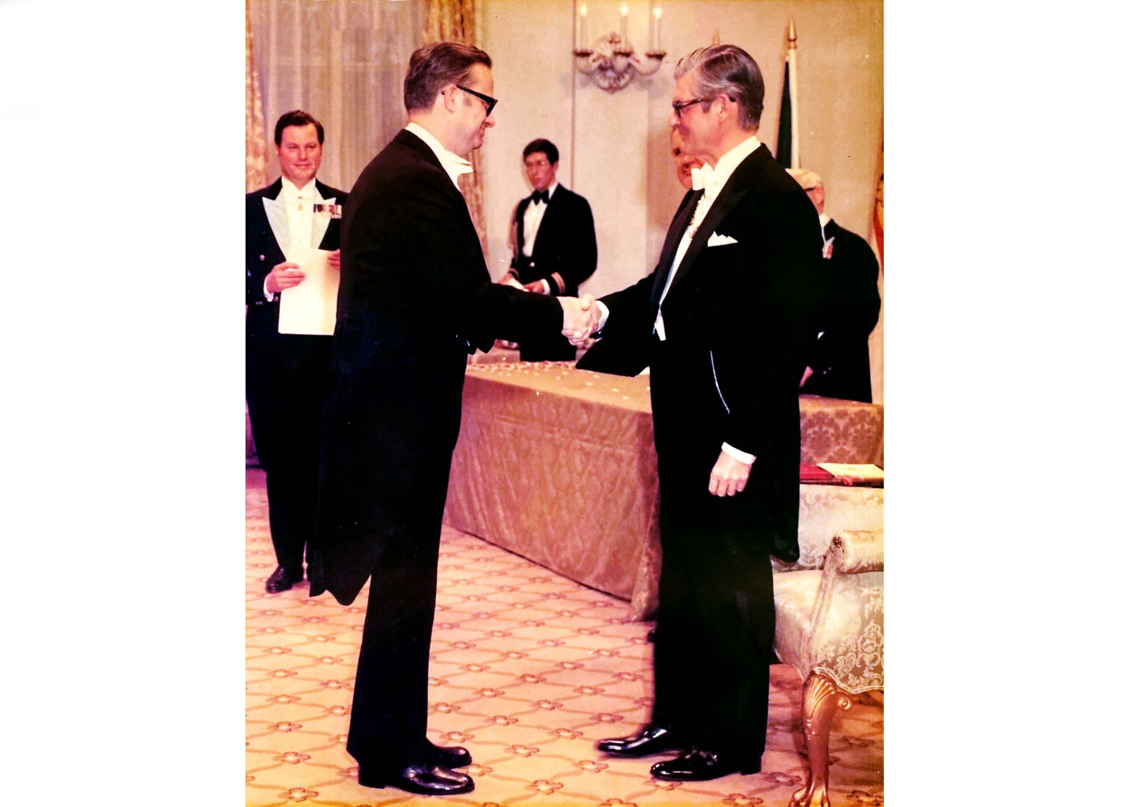 Harry Giles receiving the Order of Canada
