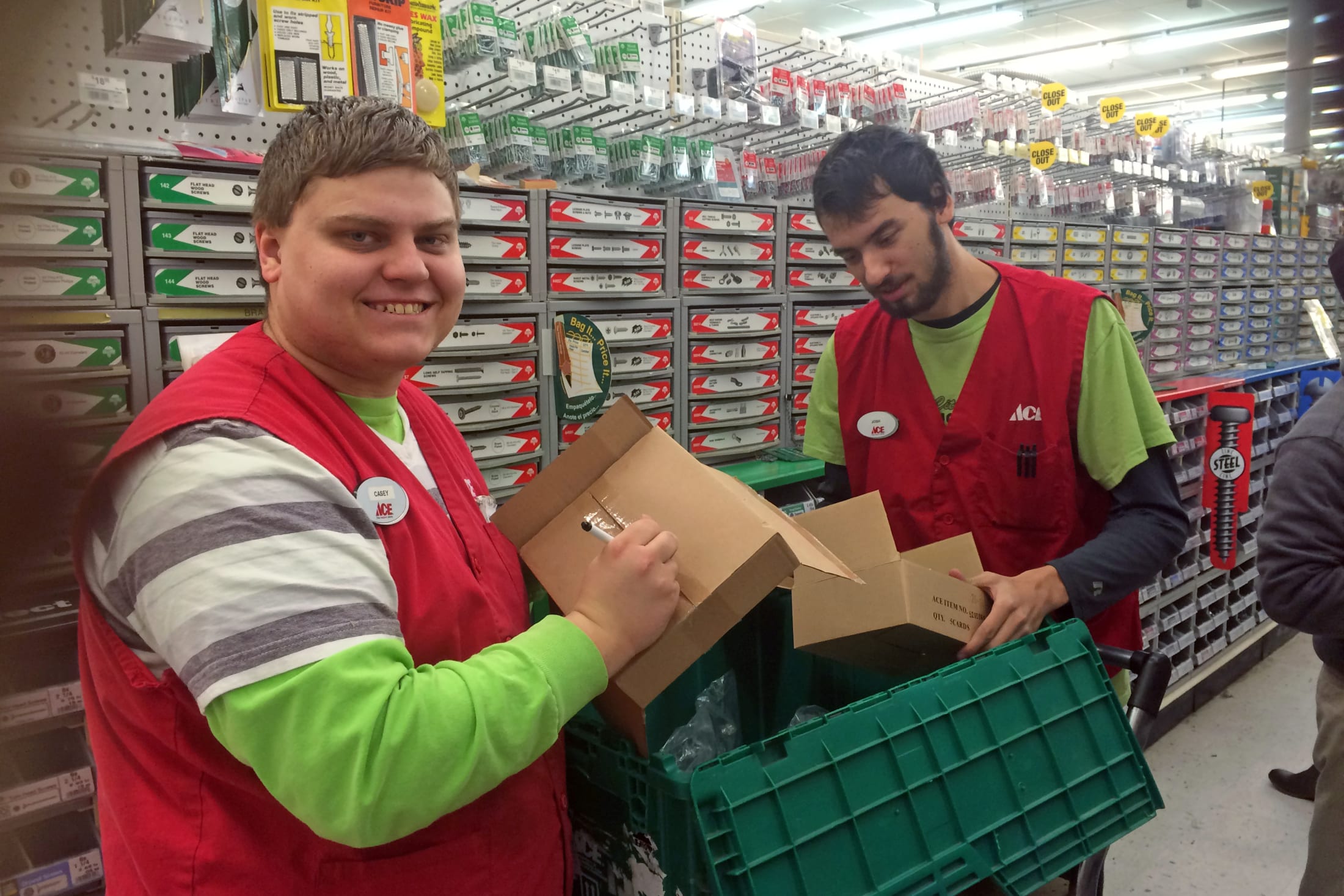 Students at Ace Hardware