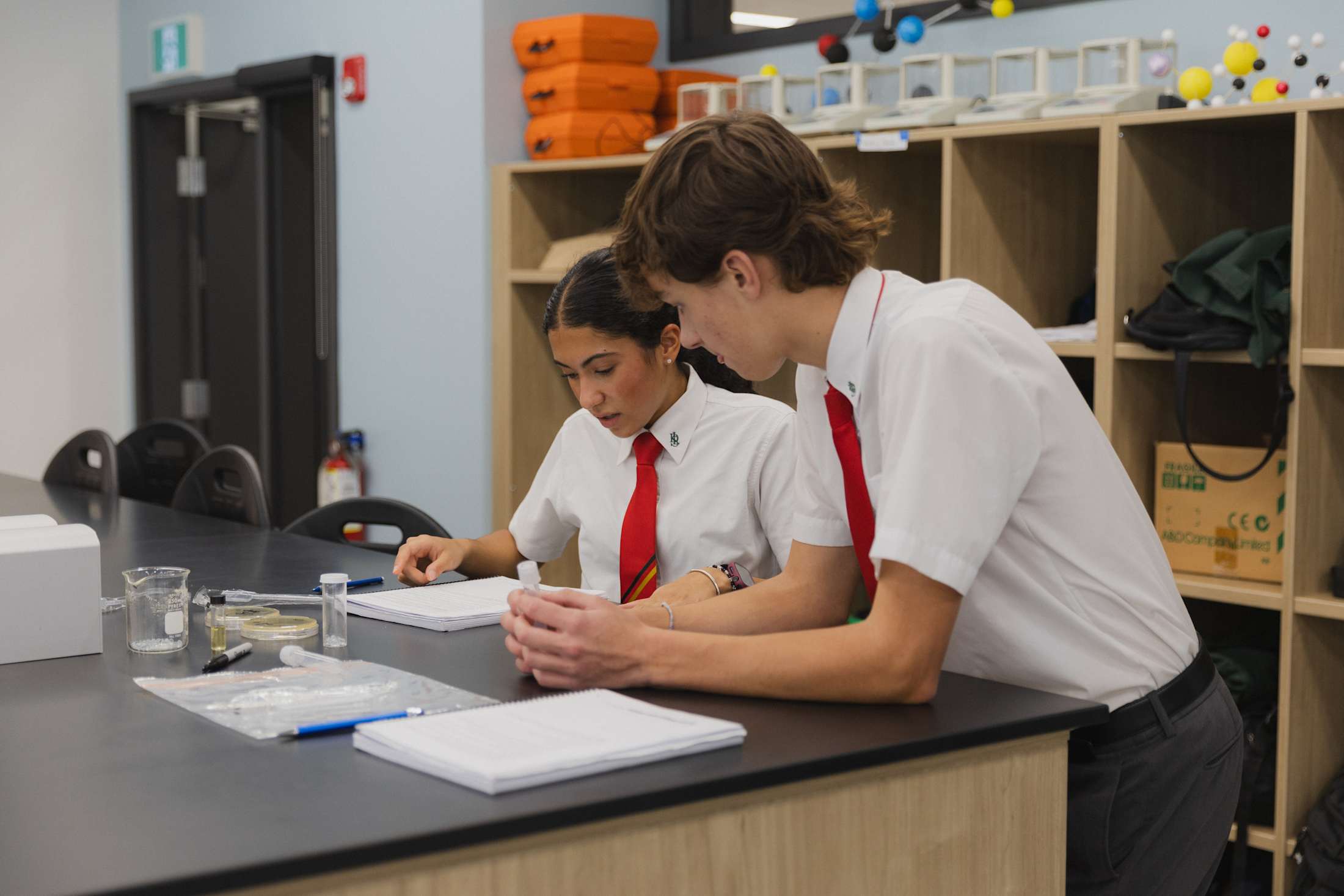Students gathered in chapel at De La Salle College