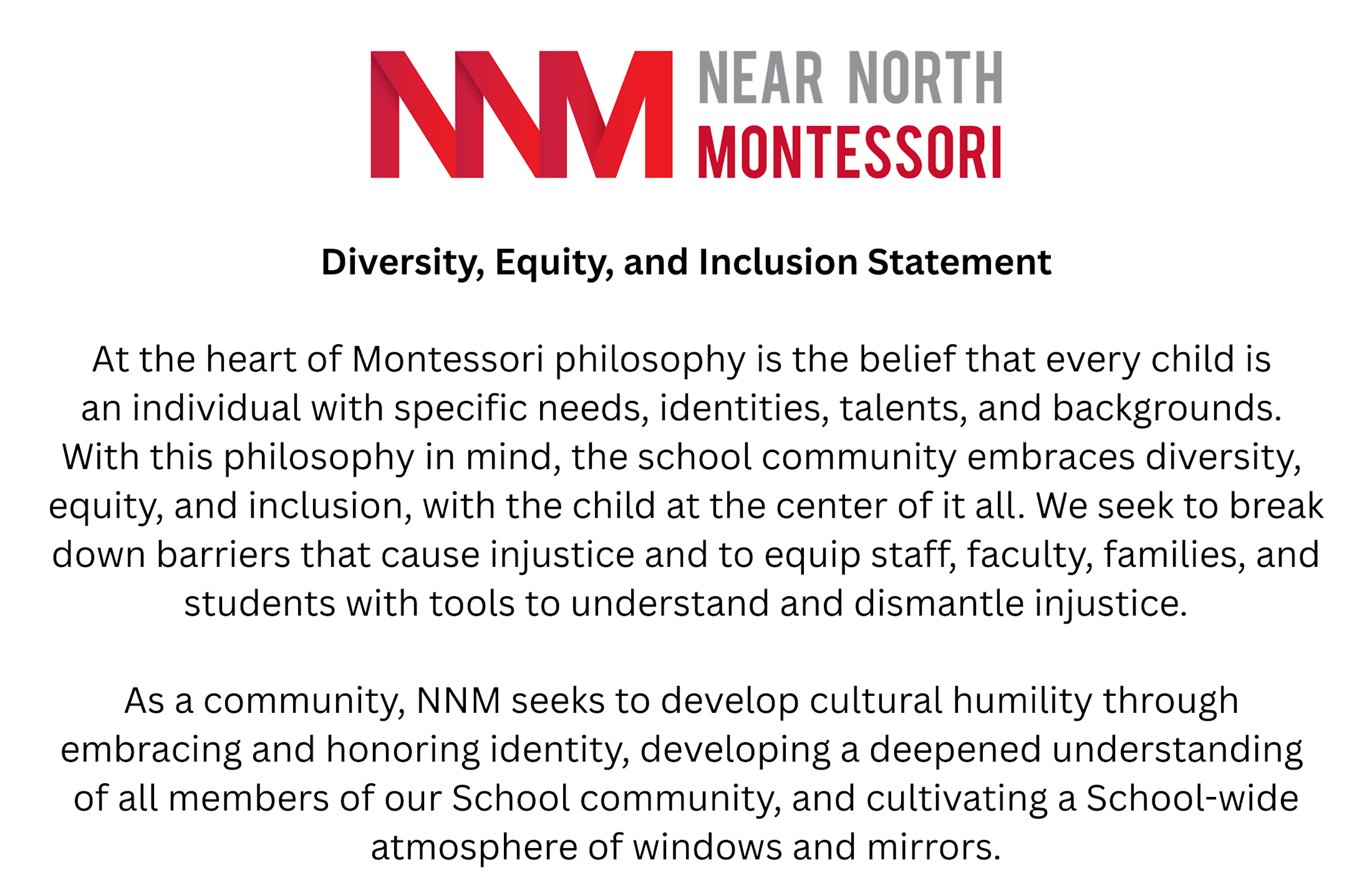 NNM Diversity, Equity, and Inclusion Statement