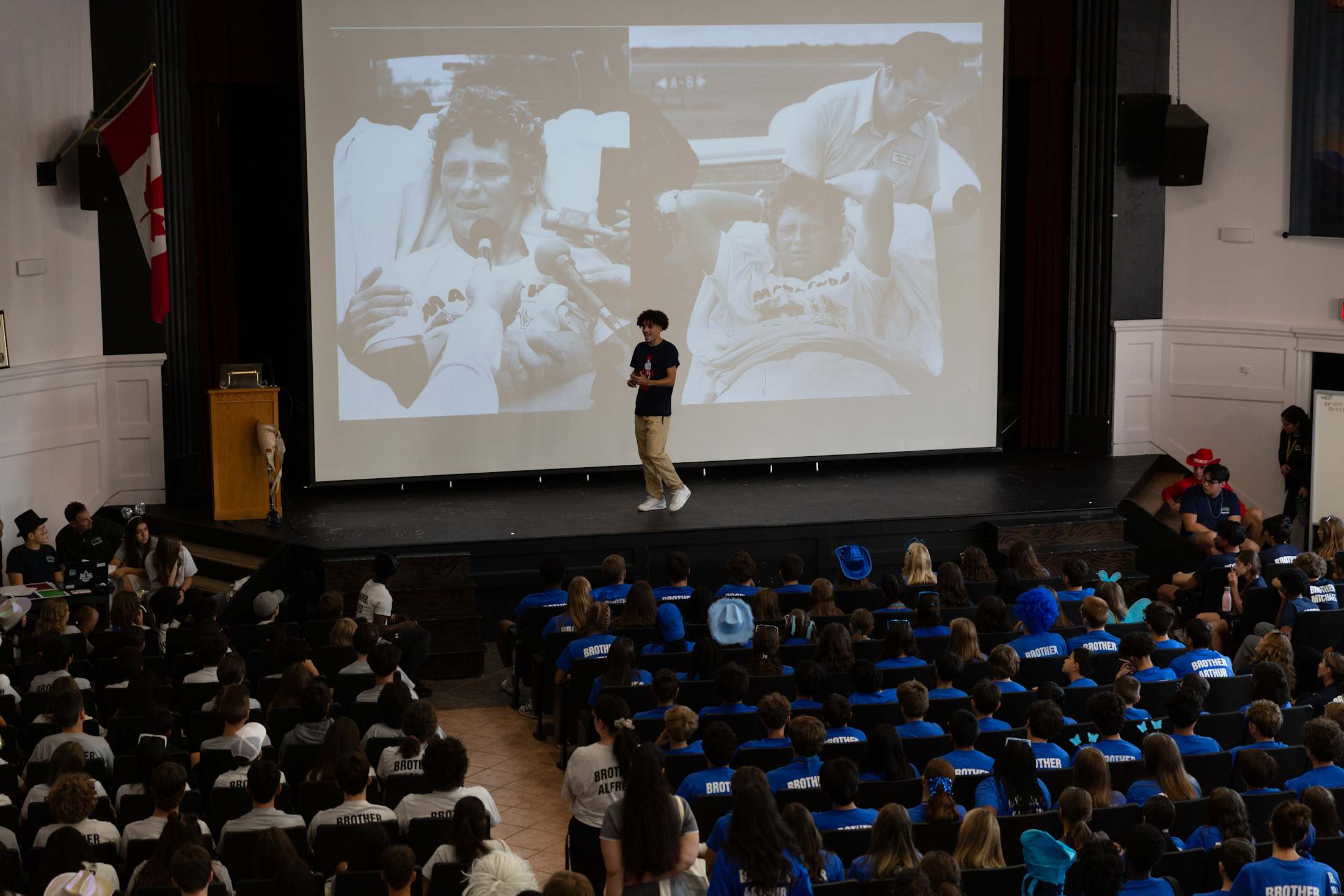 Community members at a De La Salle College event.