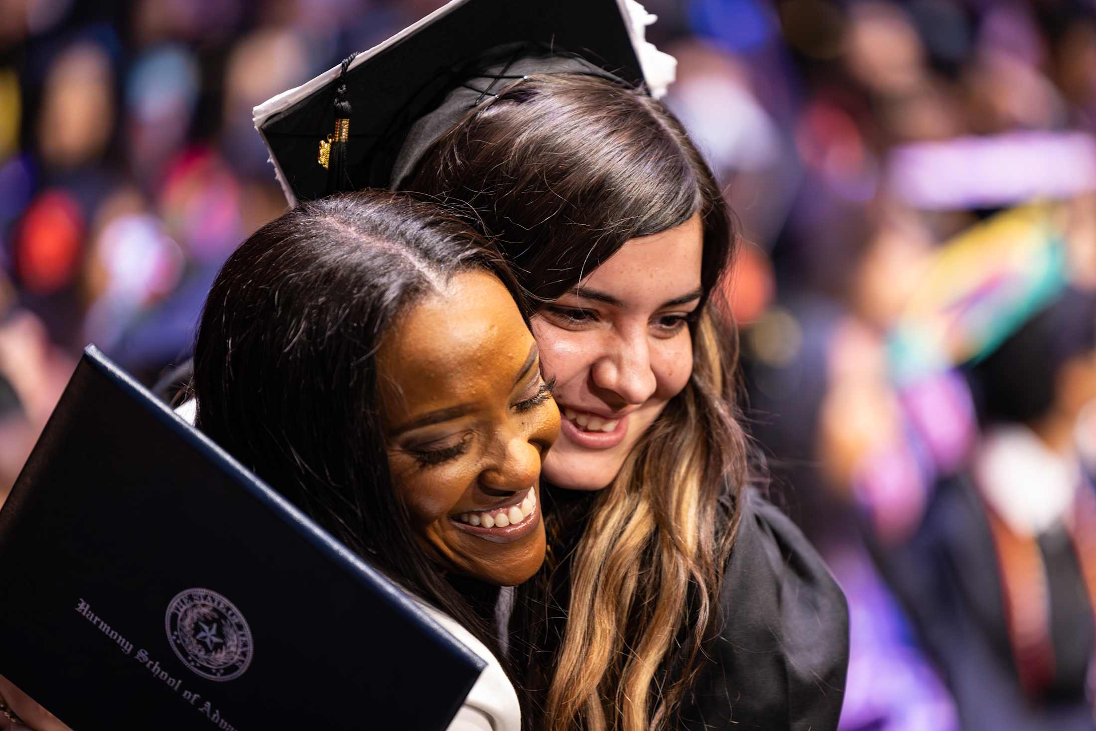 Harmony high school graduates at the 2026 Houston graduation ceremony