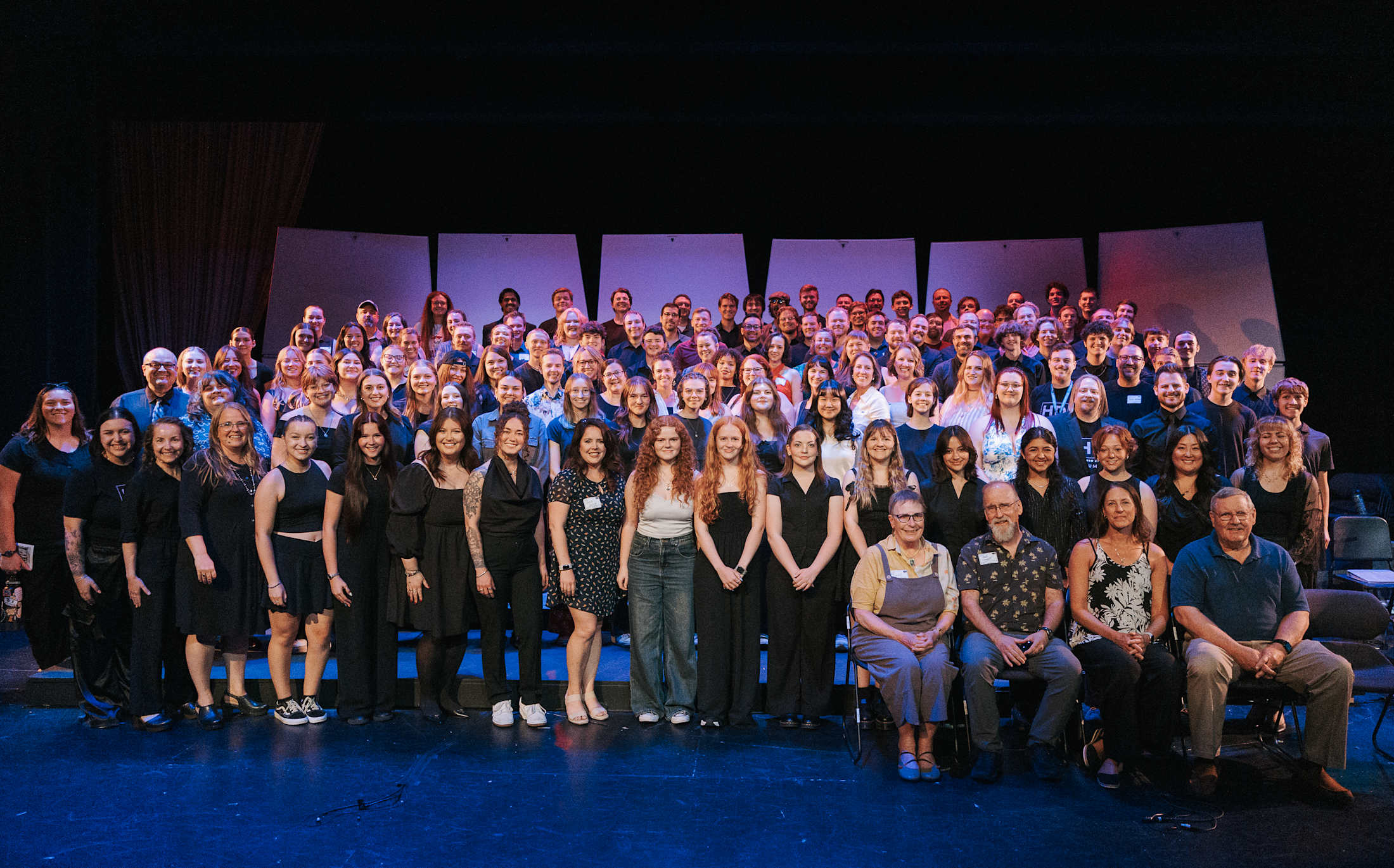 group picture from HHS Drama Alumni Event