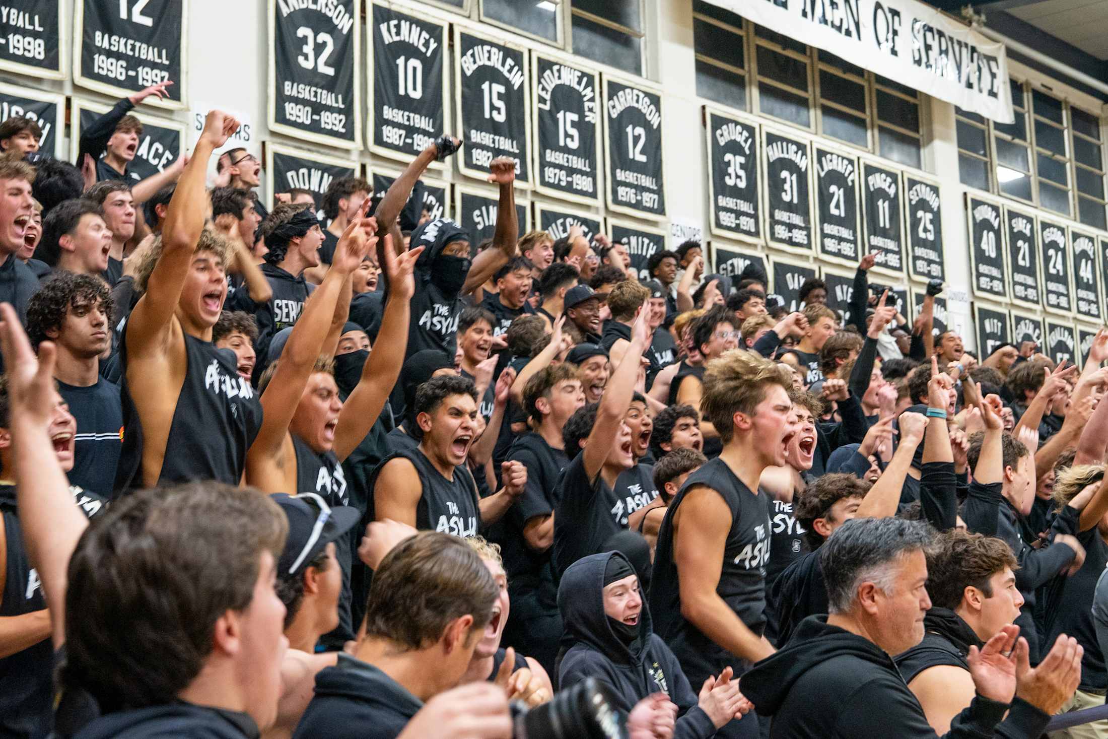 Servite students showing fraternity and brotherhood