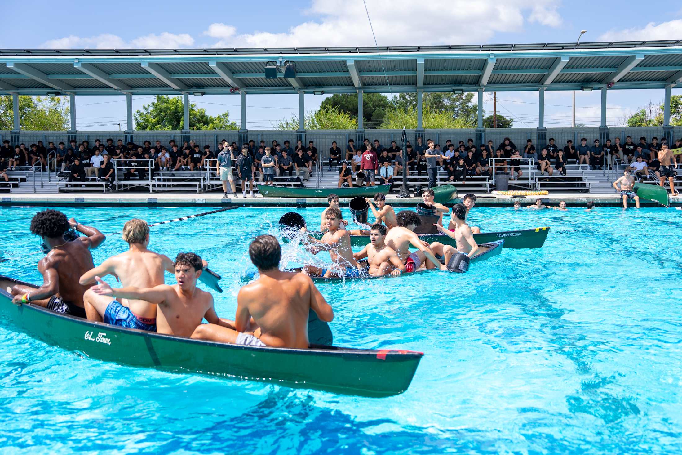 Troy Carvale and Servite student leadership