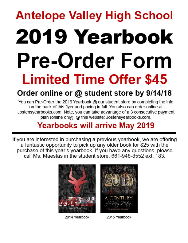 yearbook antelope valley high school