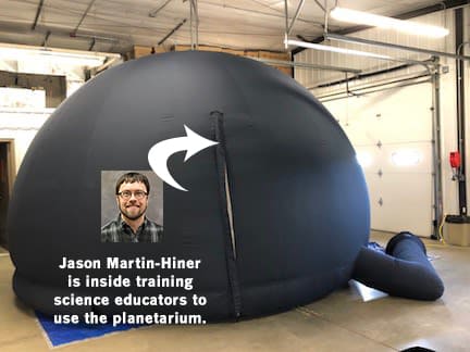 Jason in the planetarium