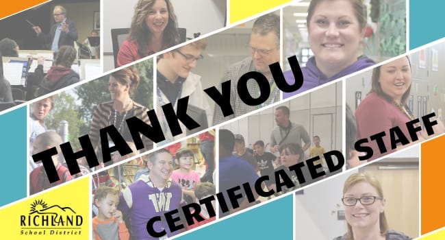 Certificated Staff Appreciation Week 2019