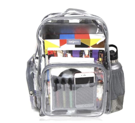 academy clear backpacks