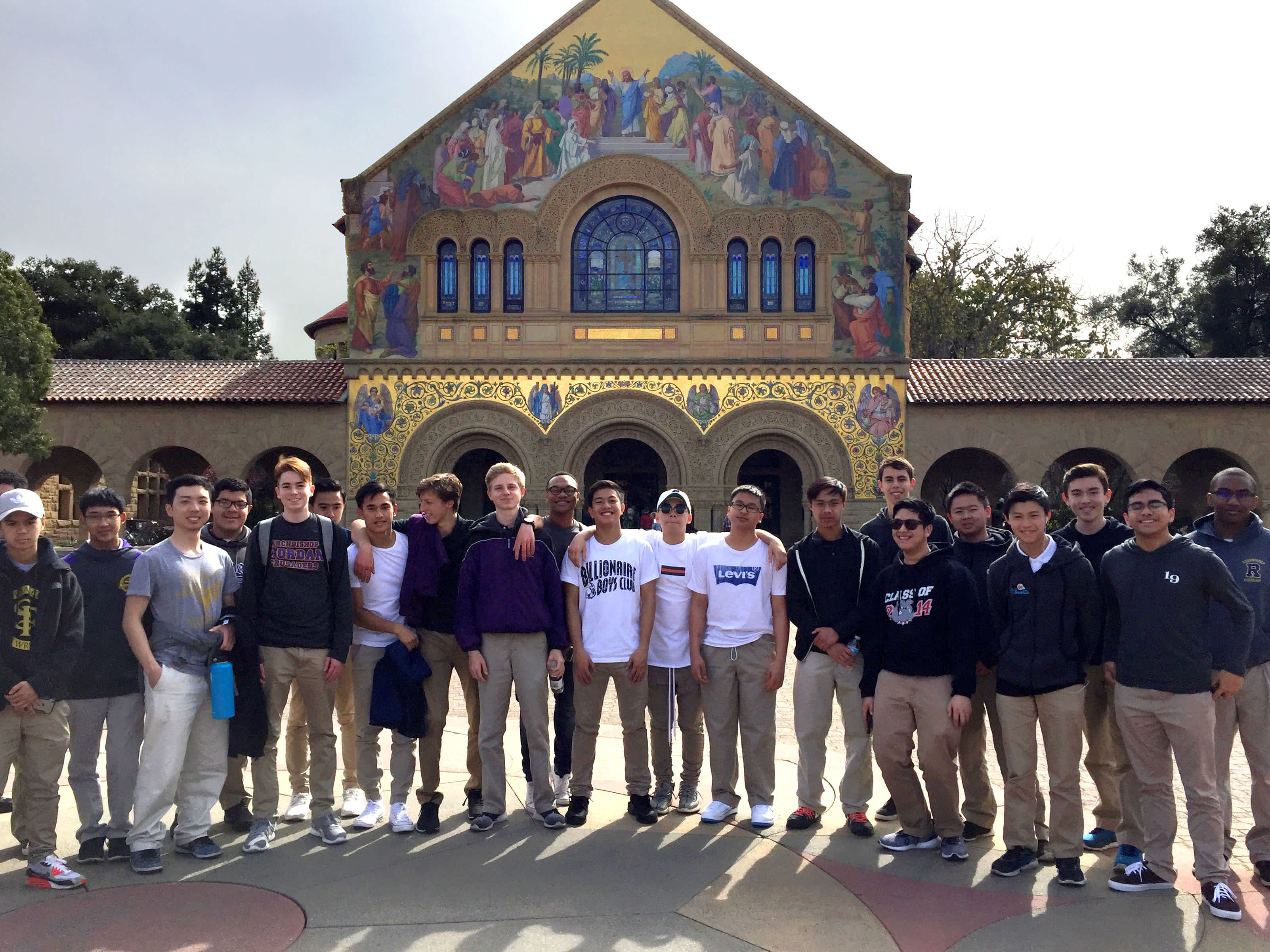 Alunos do boarding visitando Stanford