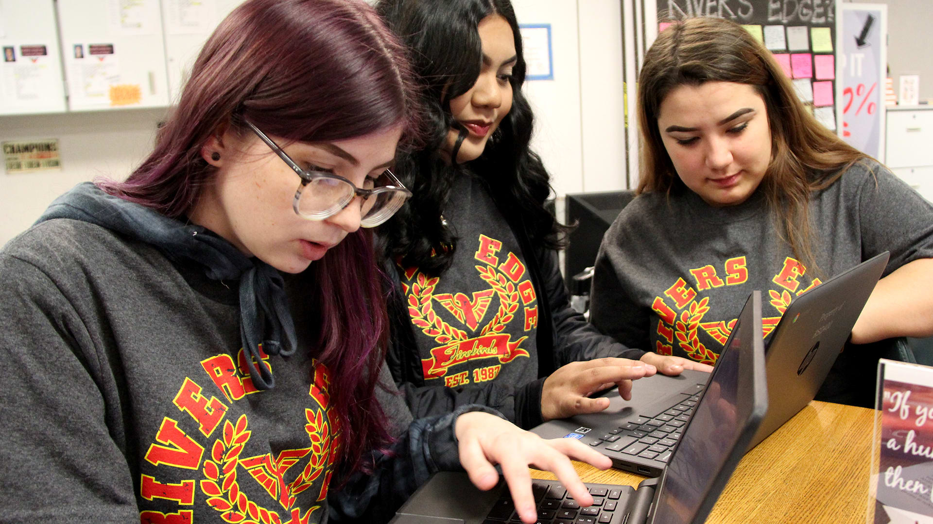 Students in a project-based learning program at River's Edge are seeking the community's help in serving those in need.