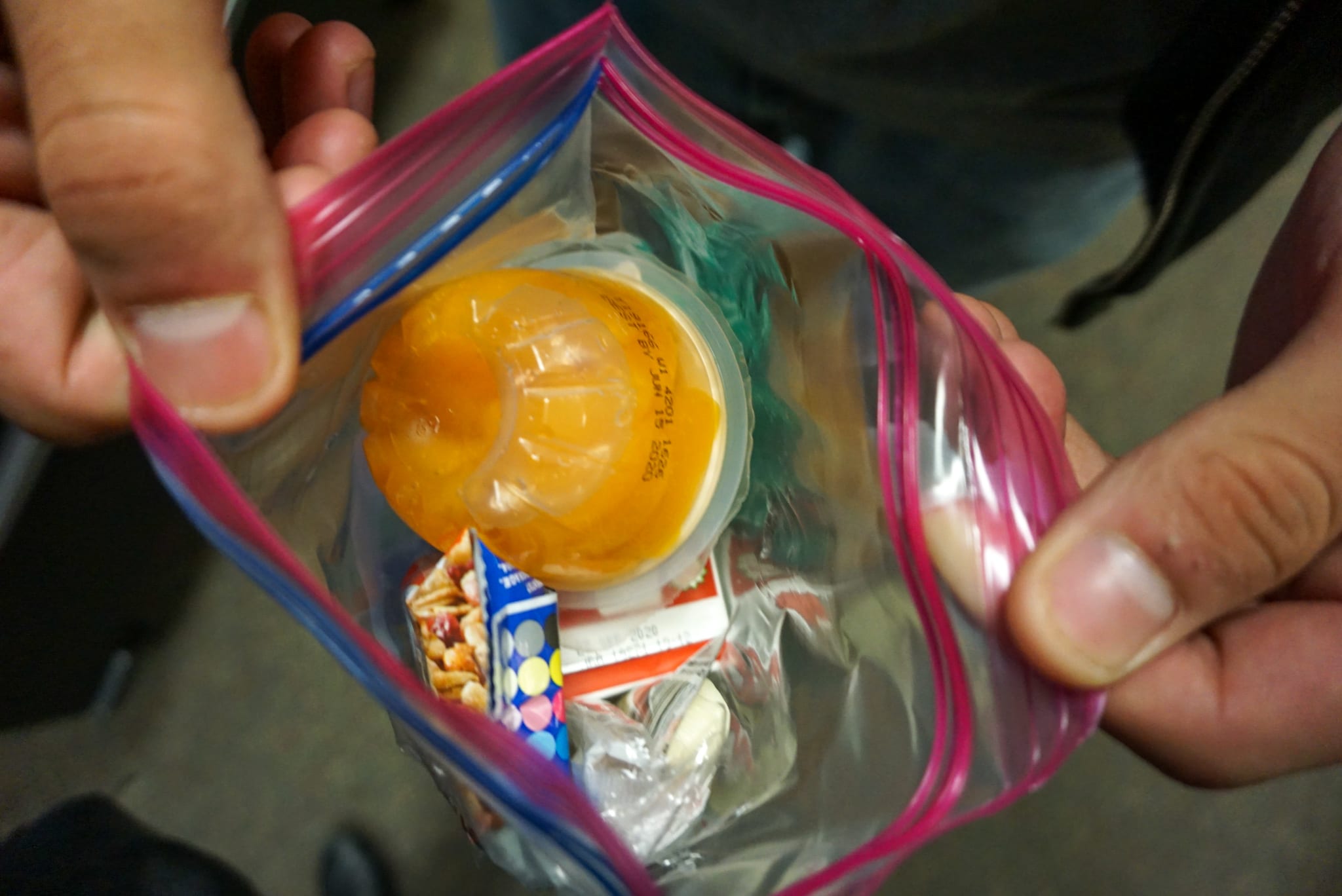 Breakfast items from the vending machine.